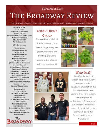 thumbnail of Broadway September 2018 Newsletter